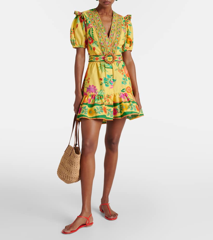 Farm Rio Delicate Fruit Garden cotton minidress