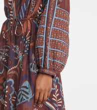 Farm Rio Delicate Garden Brown printed maxi dress