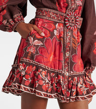 Farm Rio Gigi Tapestry cotton-blend minidress
