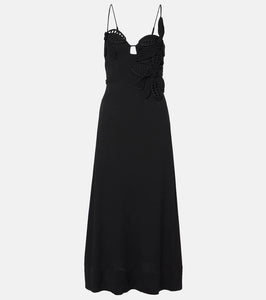Farm Rio Lace-trimmed maxi dress