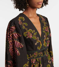 Farm Rio Ravenala floral cotton shirt dress