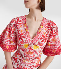 Farm Rio Romantic Orchard cotton midi dress