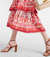 Farm Rio Romantic Orchard cotton midi dress