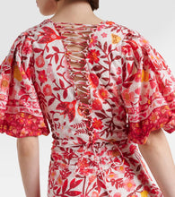 Farm Rio Romantic Orchard cotton midi dress