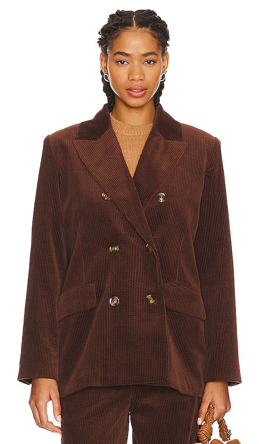 Favorite Daughter The Agnes Blazer in Chocolate