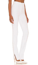 Favorite Daughter Valentina Super High Rise Tower Jean With Slit in White