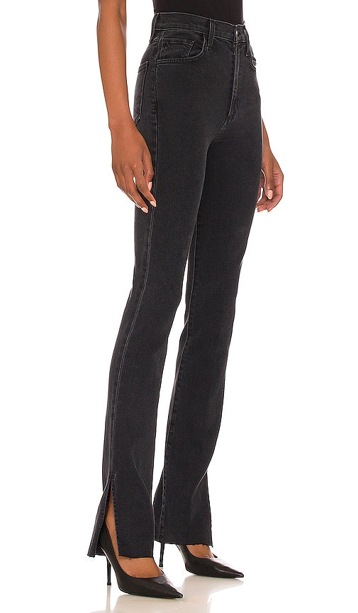 Favorite Daughter Valentina Super High Rise Tower Jean in Black