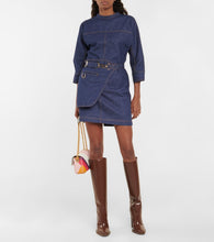 Fendi Belted denim minidress