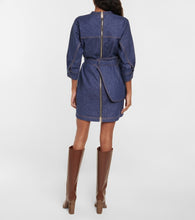 Fendi Belted denim minidress