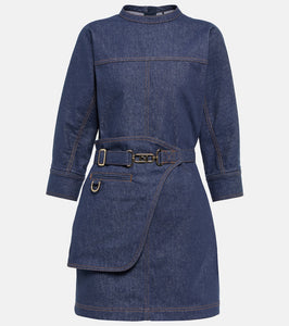 Fendi Belted denim minidress