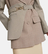 Fendi Houndstooth wool-blend jacket