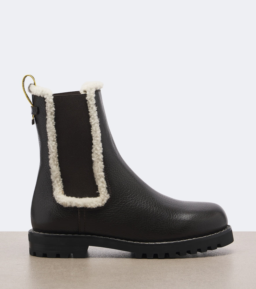 Brown Fendi Fendi Commando leather Chelsea boots - Flat Boots