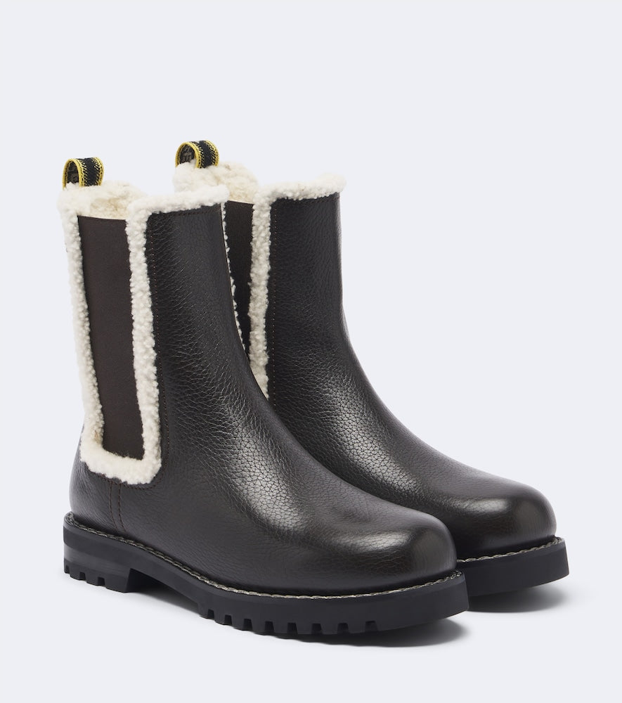 Brown Fendi Fendi Commando leather Chelsea boots - Flat Boots