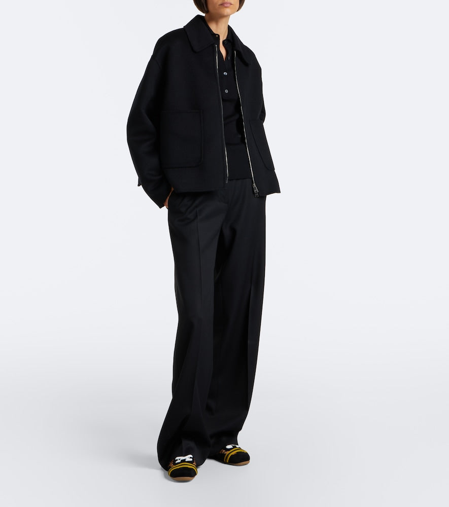 Fendi Wrap suede-trimmed calf hair sneakers in Brown - Low-Top Sneakers