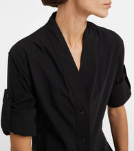 Ferragamo Cotton-blend jersey midi dress