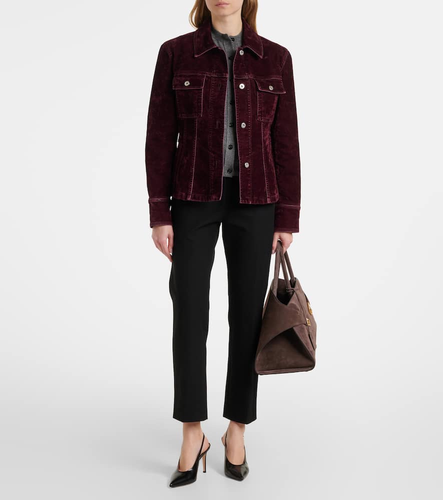 Ferragamo Cotton-blend velvet jacket