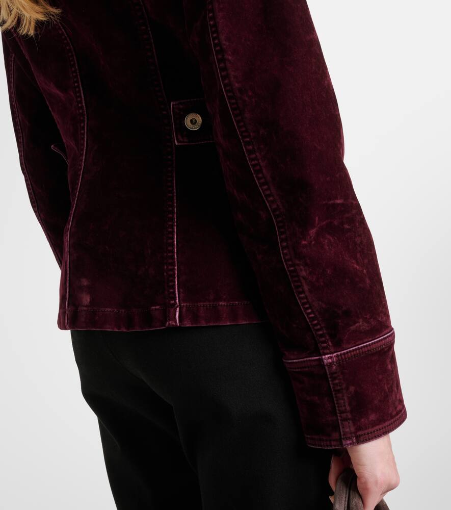 Ferragamo Cotton-blend velvet jacket