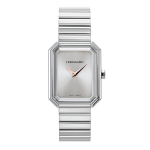 Ferragamo Crystal Stainless Steel Bracelet Watch 26.5x33.5mm - SFS800324
