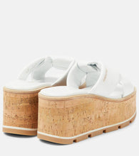 Ferragamo Engracia leather wedge sandals