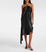 Ferragamo Halterneck silk-blend midi dress