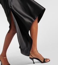 Ferragamo Halterneck silk-blend midi dress