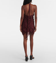 Ferragamo Halterneck silk-blend minidress