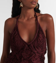 Ferragamo Halterneck silk-blend minidress