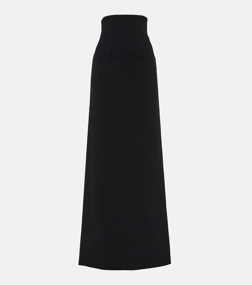 Ferragamo High-rise wool-blend maxi skirt - 菲拉格慕高腰羊毛混纺长裙
