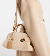 Ferragamo Hug Small shearling tote bag