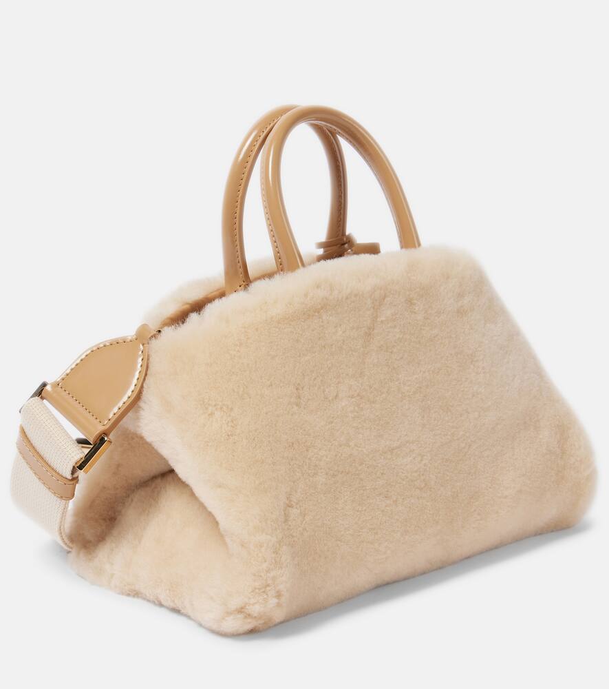 Ferragamo Hug Small shearling tote bag