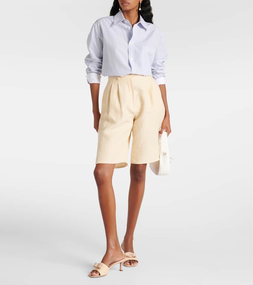 Ferragamo Isaura 55 raffia-effect mules