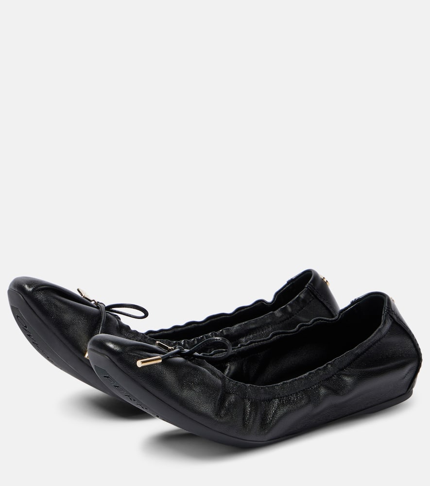 Ferragamo Joelle leather ballet flats