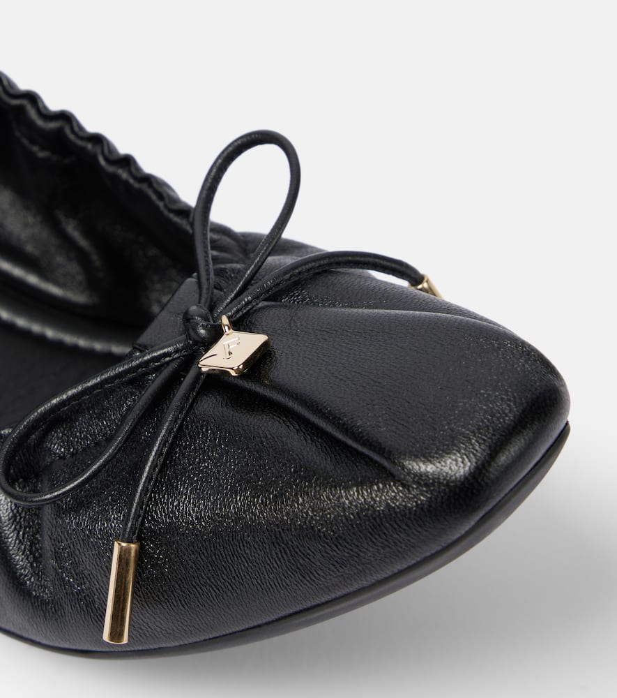 Ferragamo Joelle leather ballet flats