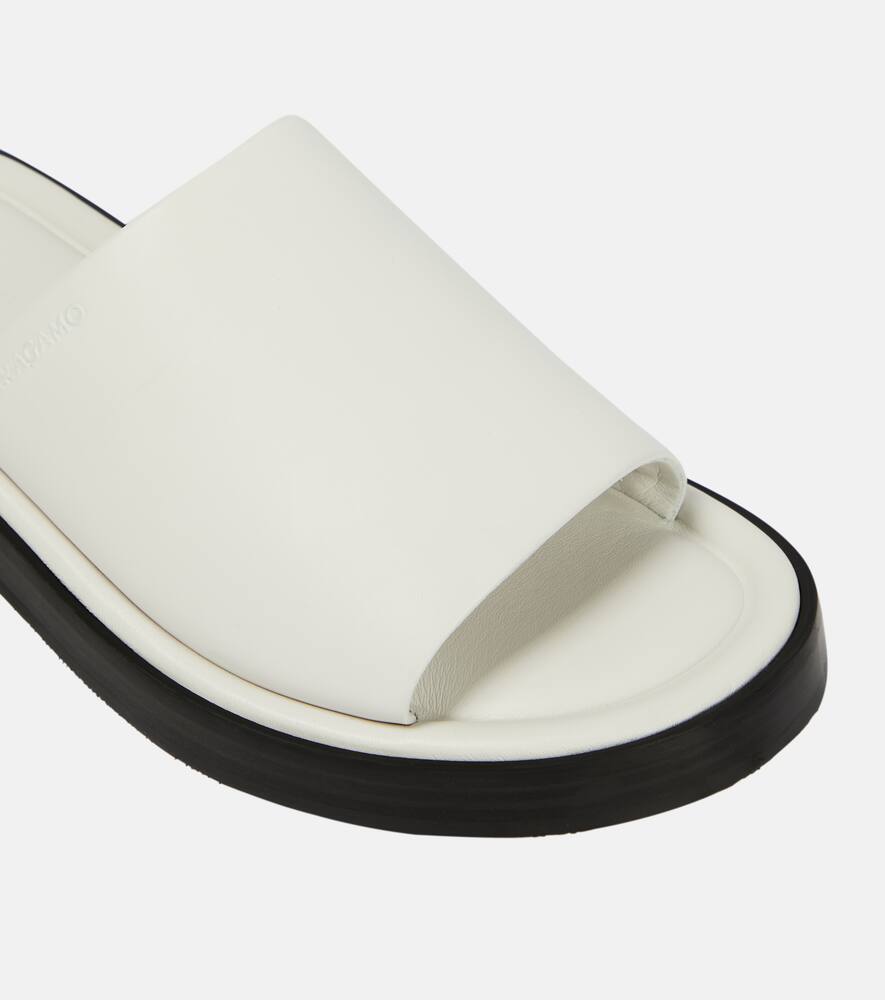 Ferragamo Leather slides