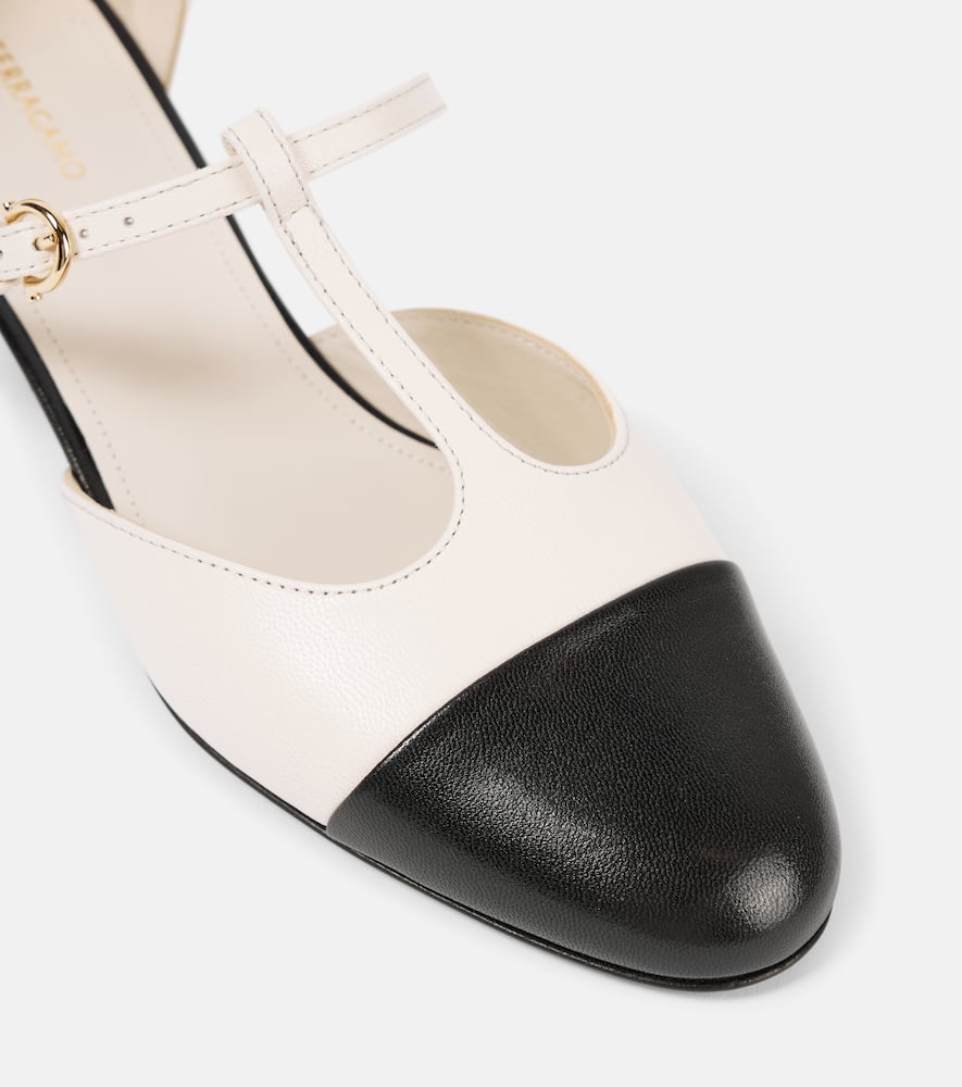 Ferragamo Linette leather Mary Jane flats