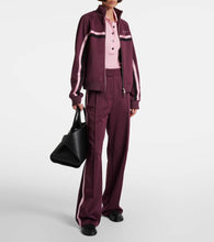 Ferragamo Logo striped jersey track jacket