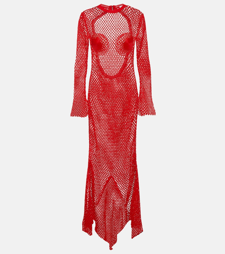 Ferragamo Net maxi dress. Ferragamo 网纱长裙