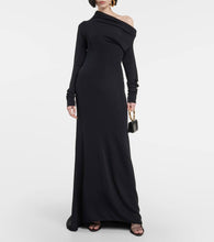 Ferragamo One-shoulder jersey gown