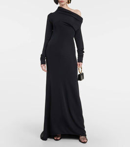 Ferragamo One-shoulder jersey gown
