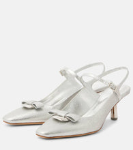 Ferragamo Ophelia 55 leather slingback pumps