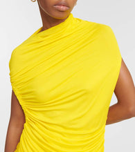 Ferragamo Ruched jersey midi dress
