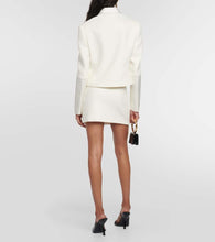 Ferragamo Satin and wool blend jacket