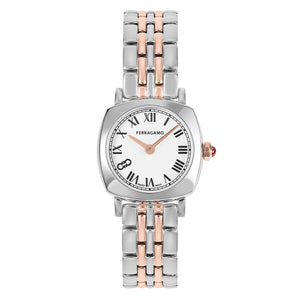 Ferragamo Soft Square Two-Tone Bracelet Watch | 23mm | SFKU00523