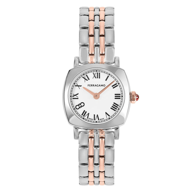 Ferragamo Soft Square Two-Tone Bracelet Watch | 23mm | SFKU00523
