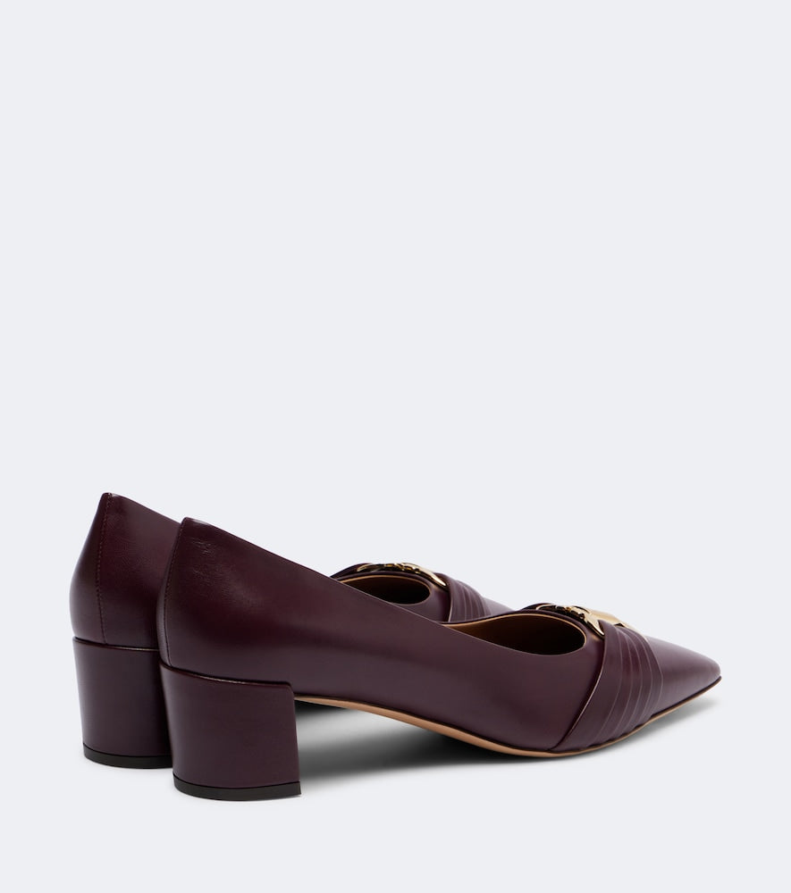 Ferragamo Tillya leather pumps