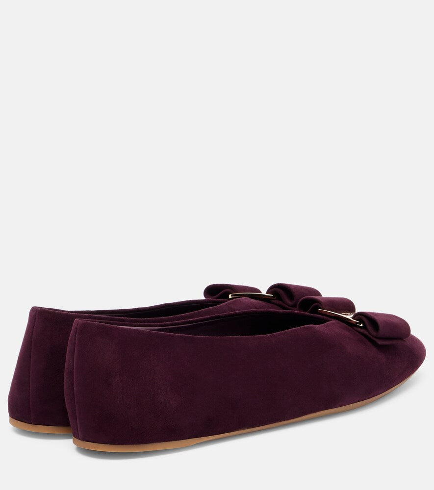 Ferragamo Vanna suede ballet flats