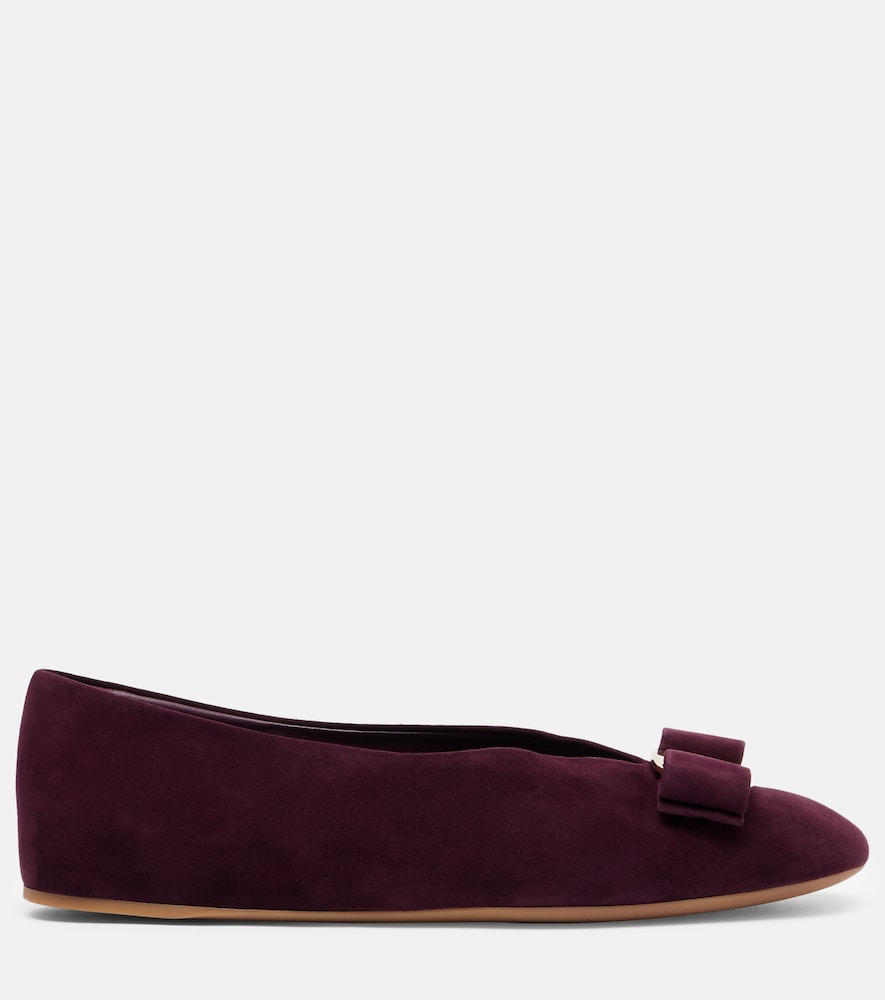 Ferragamo Vanna suede ballet flats