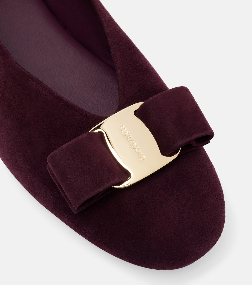 Ferragamo Vanna suede ballet flats