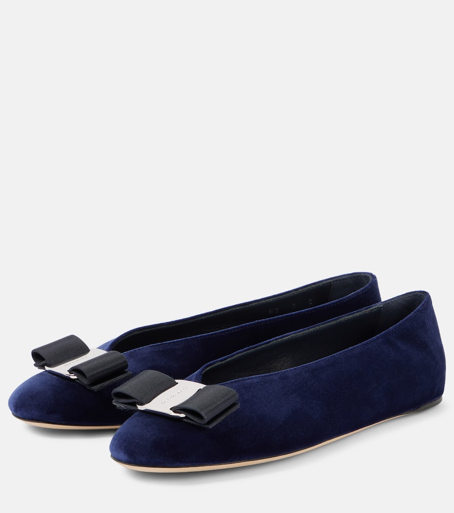 Ferragamo Vanna velvet ballet flats