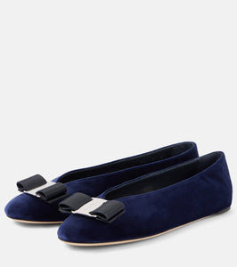 Ferragamo Vanna velvet ballet flats